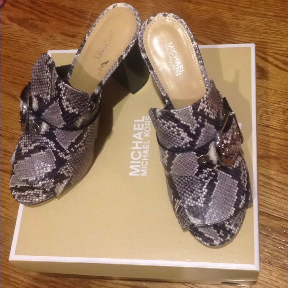 Michael Kors open toe heels